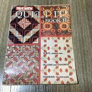 McCall's Quilt It! Book II Vintage Quilting Patterns Pillows Fashion Manual